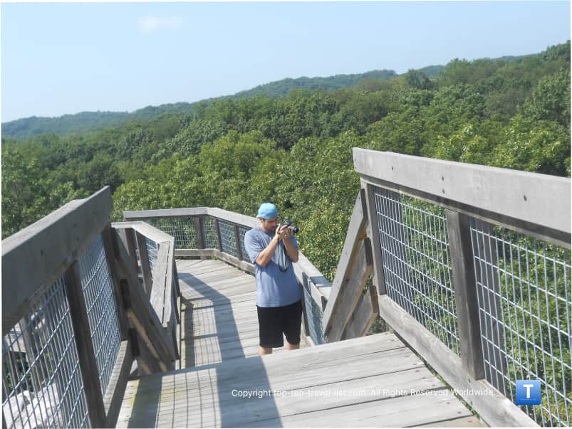 The Castle Rock State Park staircase climb