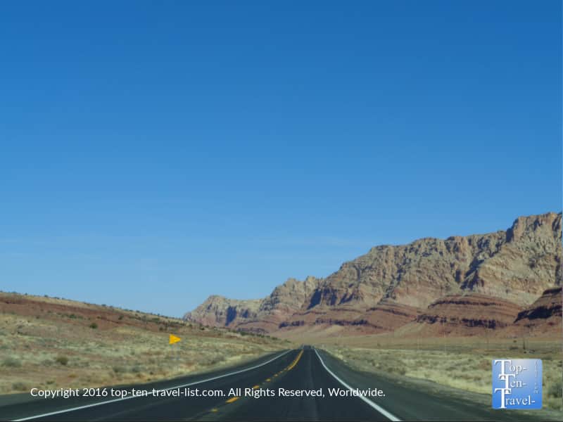 A barren drive in Arizona