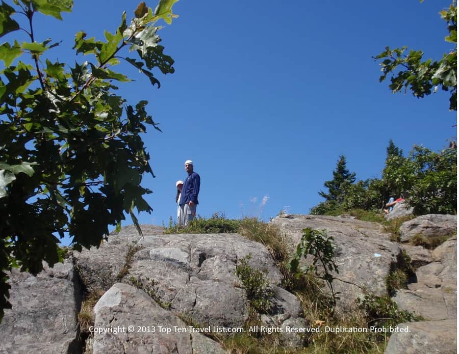 Hiking at Camden Hills State park