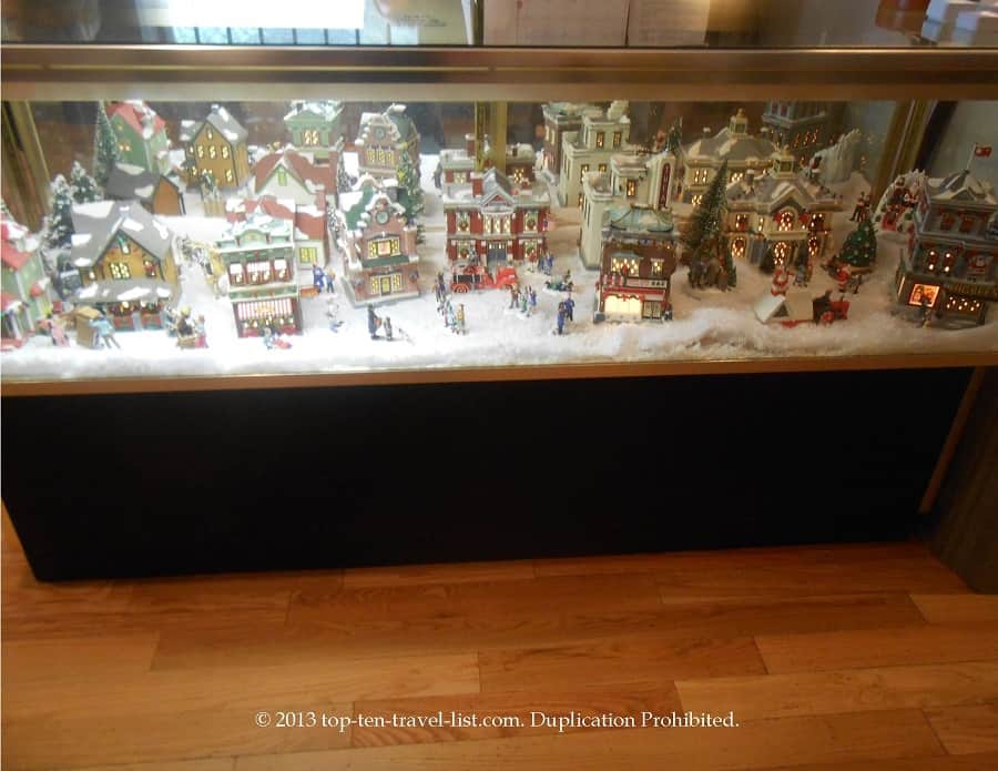 Miniature house display from "A Christmas Story"