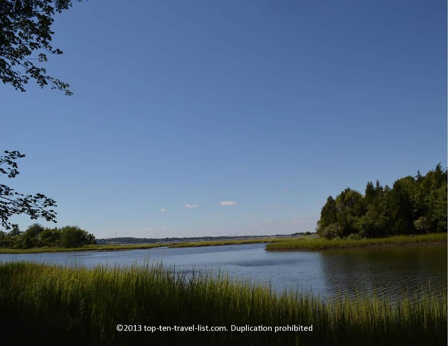 Sakonnet River in Tiverton, Rhode Island