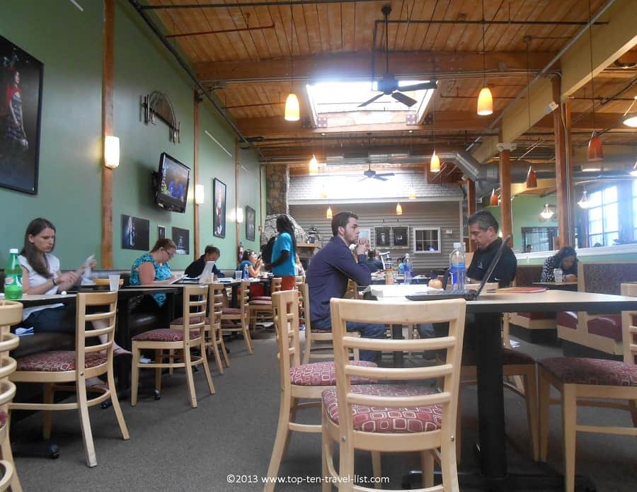 Cozy relaxed vibe at NU Cafe in Worcester, MA