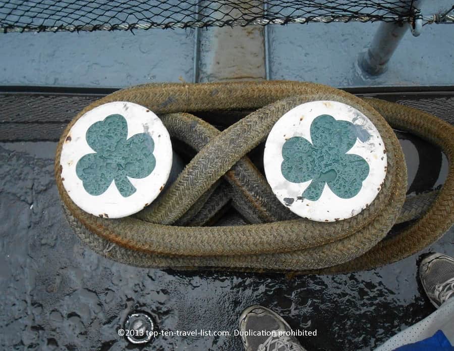 Shamrocks on USS Joseph P. Kennedy Jr DD 850