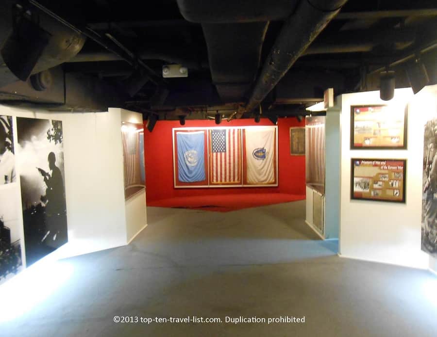 Memorabilia at Battleship Cove in Fall River, MA