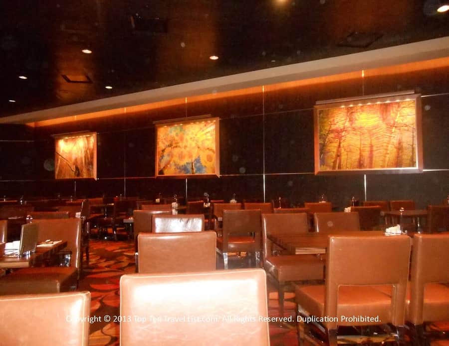 Pretty artwork at Seasons Buffet at the Mohegan Sun in CT