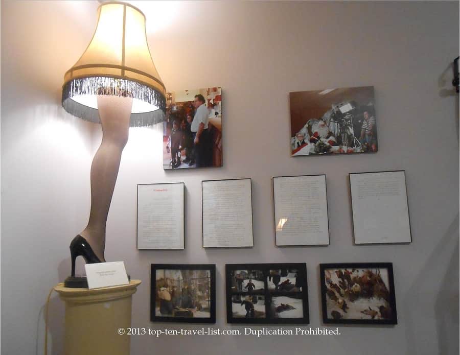 "A Christmas Story" movie memorabilia in Cleveland