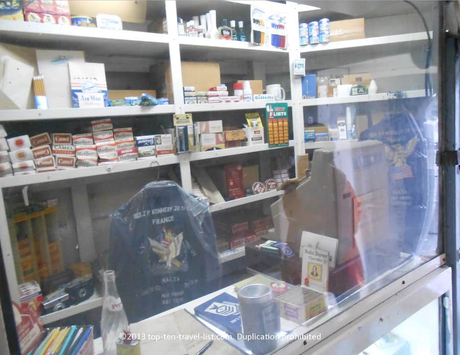 Old general store on the ship