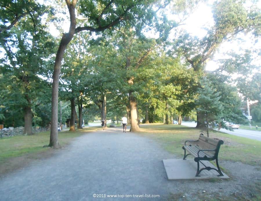 Blackstone Blvd walking path in Providence, RI