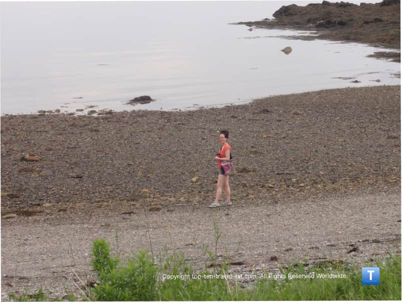 Beachcombing in Islesboro