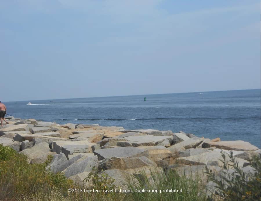 Scenic views on the Cape Cod canal biking trail