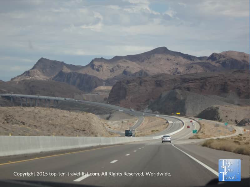 Scenic drive through Nevada