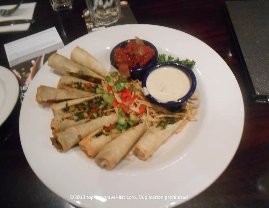 Spring rolls at Hard Rock Cafe Cleveland