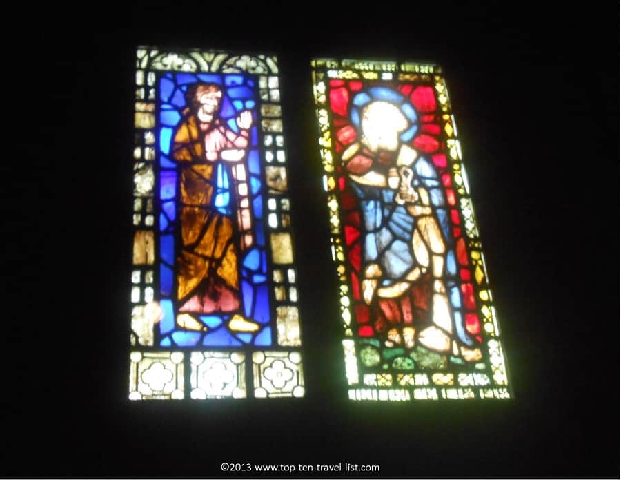 Stained glass windows at the Worcester Art Museum