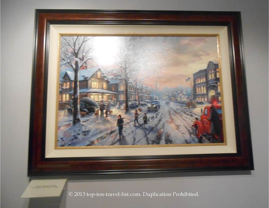 Thomas Kincaid "A Christmas Story painting