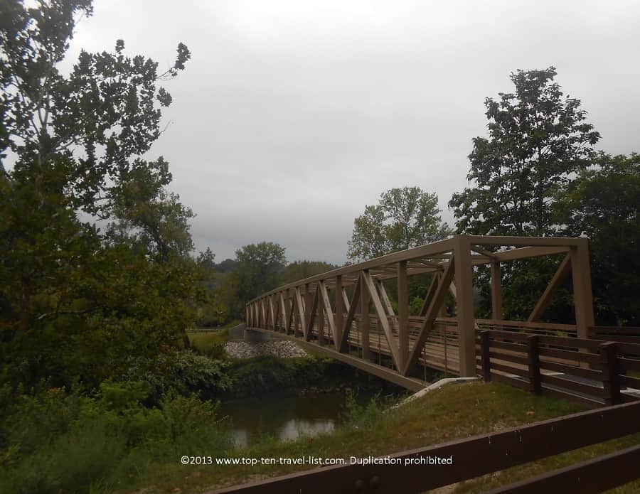 Bridge along the Towpath trail in Ohio