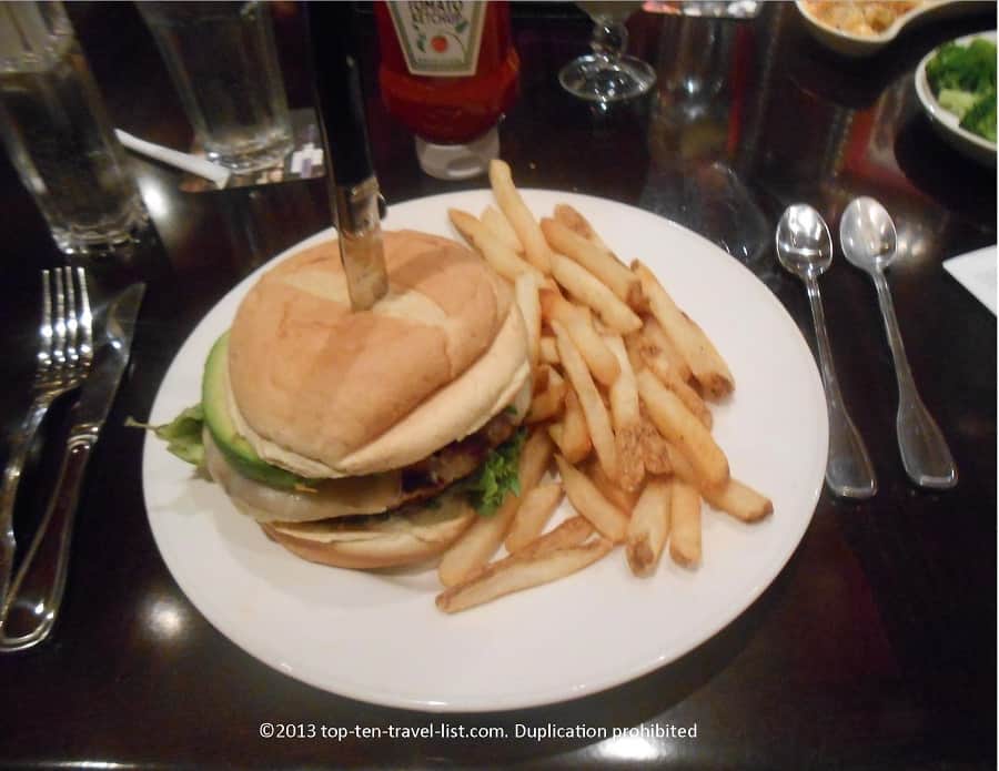 Turkey burger at Hard Rock Cafe 