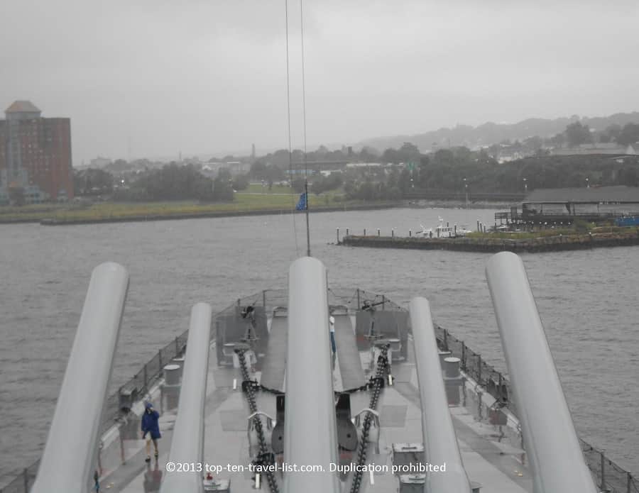 View from USS Massachusetts