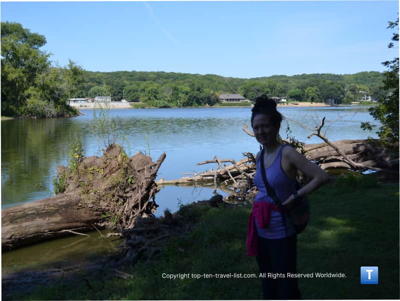 Rock River views at Lowden State Park