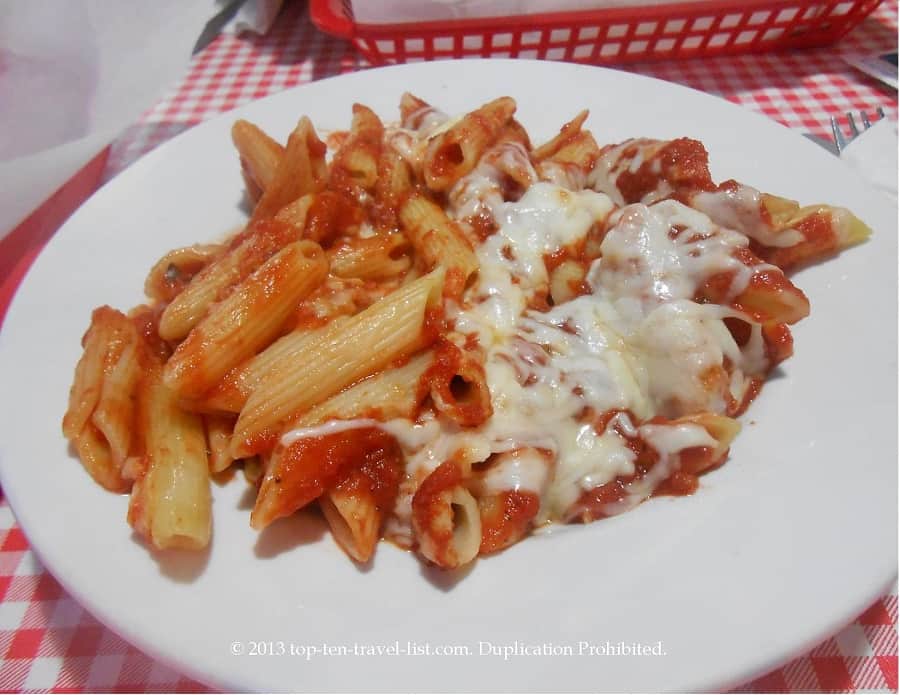 Baked Mostaccioli at Mama Cimino's in Dixon