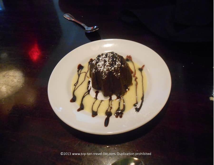 Flourless chocolate cake at Ditka's of Pittsburgh