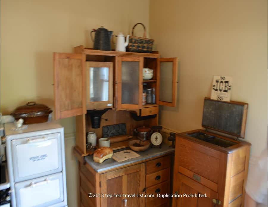 Kitchen ice box of Ronald Reagan house in Dixon