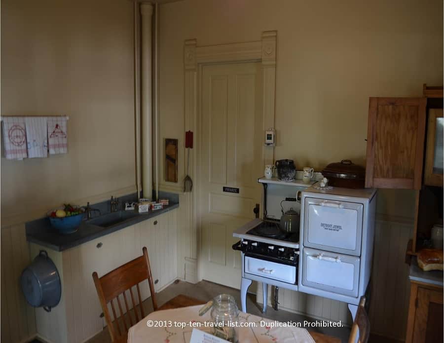 Kitchen of the Reagan house in Dixon