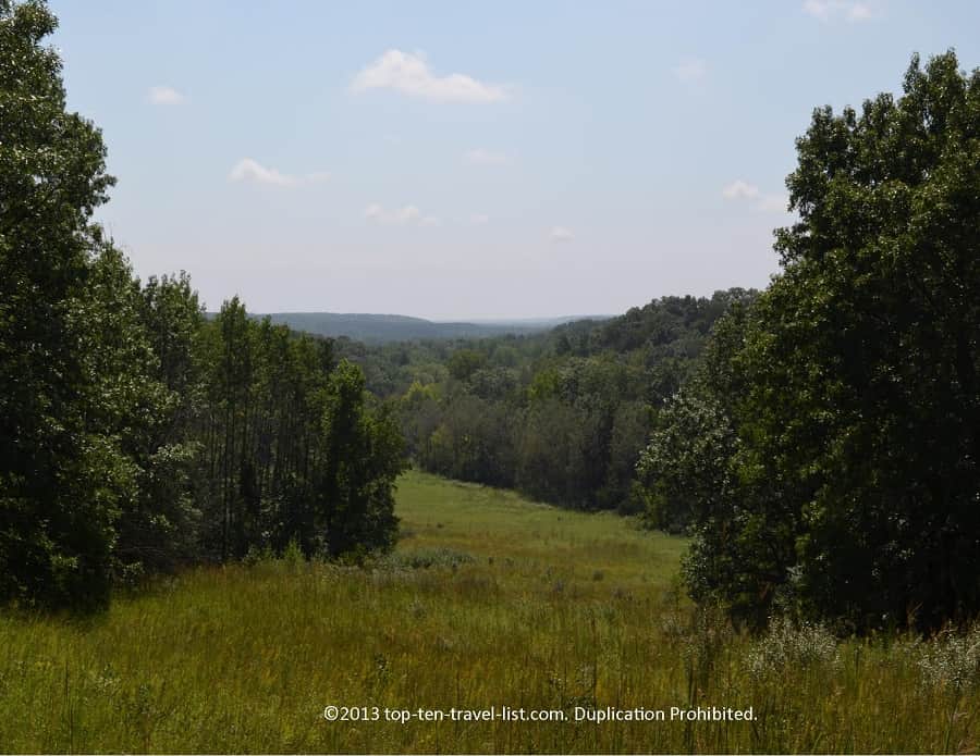 Beautiful overlook along the Wildlife Viewing Trail at Castle Rock State Park