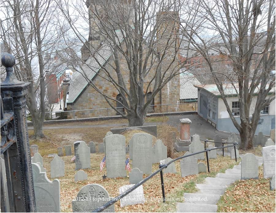 Burial Hill in Plymouth, Massachusetts