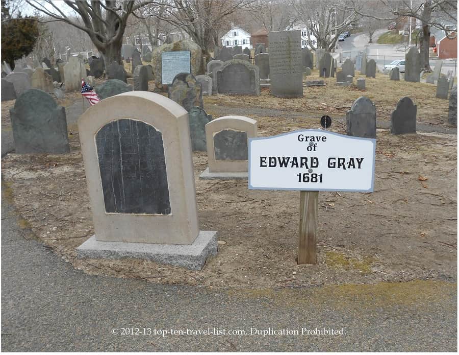 Oldest gravestone at Burial Hill