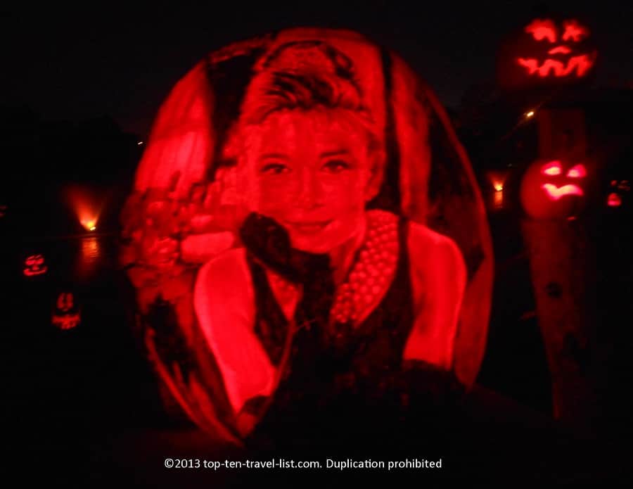 Audrey Hepburn Jack O'Lantern 