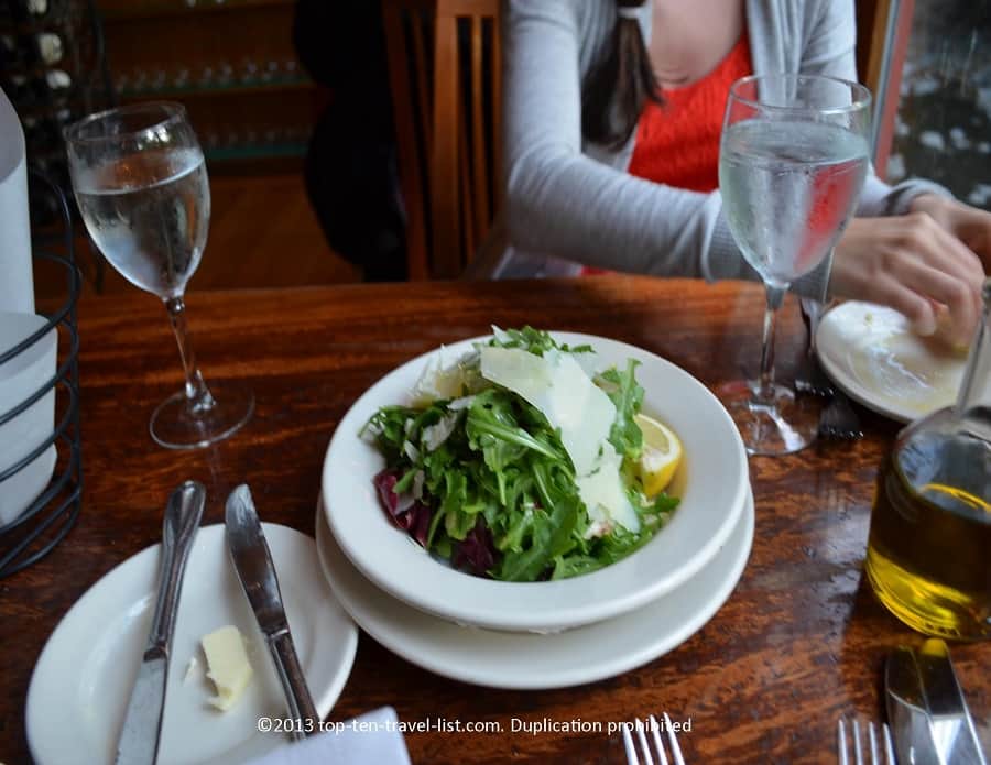 Salad at The Bear Cafe in Woodstock