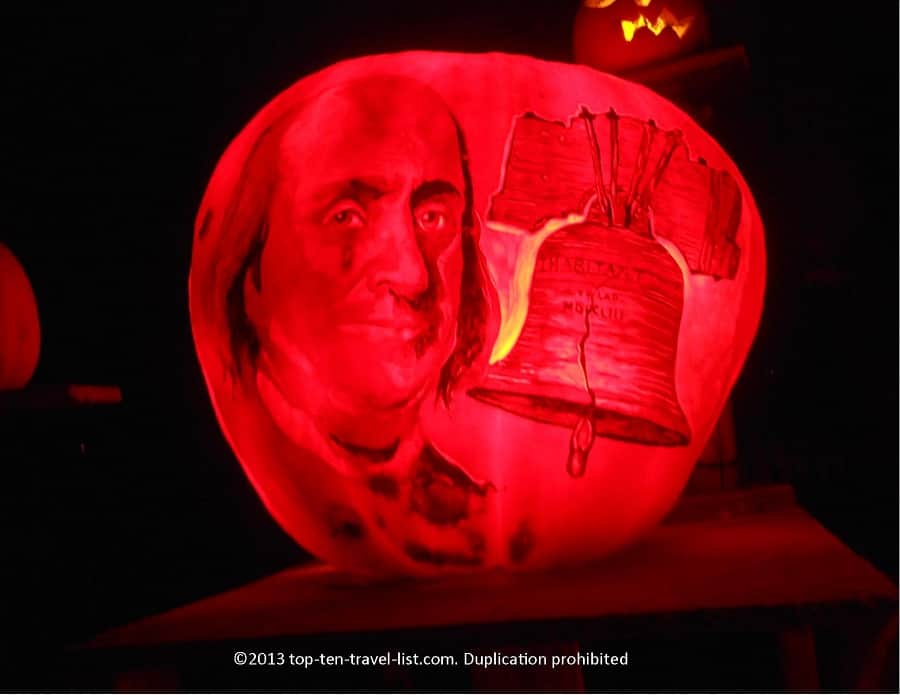 Benjamin Franklin Jack O'lantern 