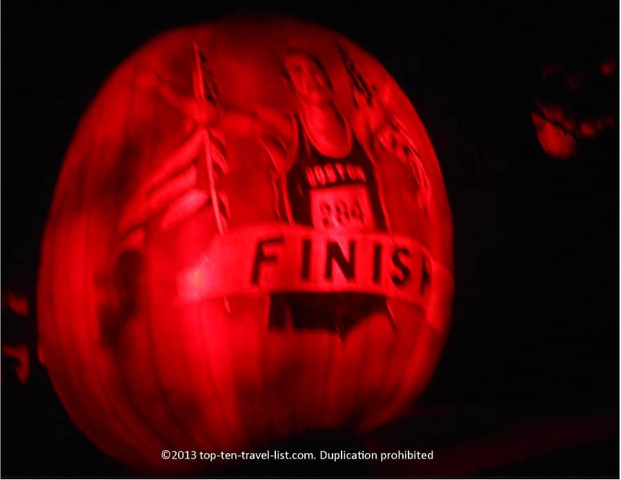 Boston Marathon Jack O'Lantern 
