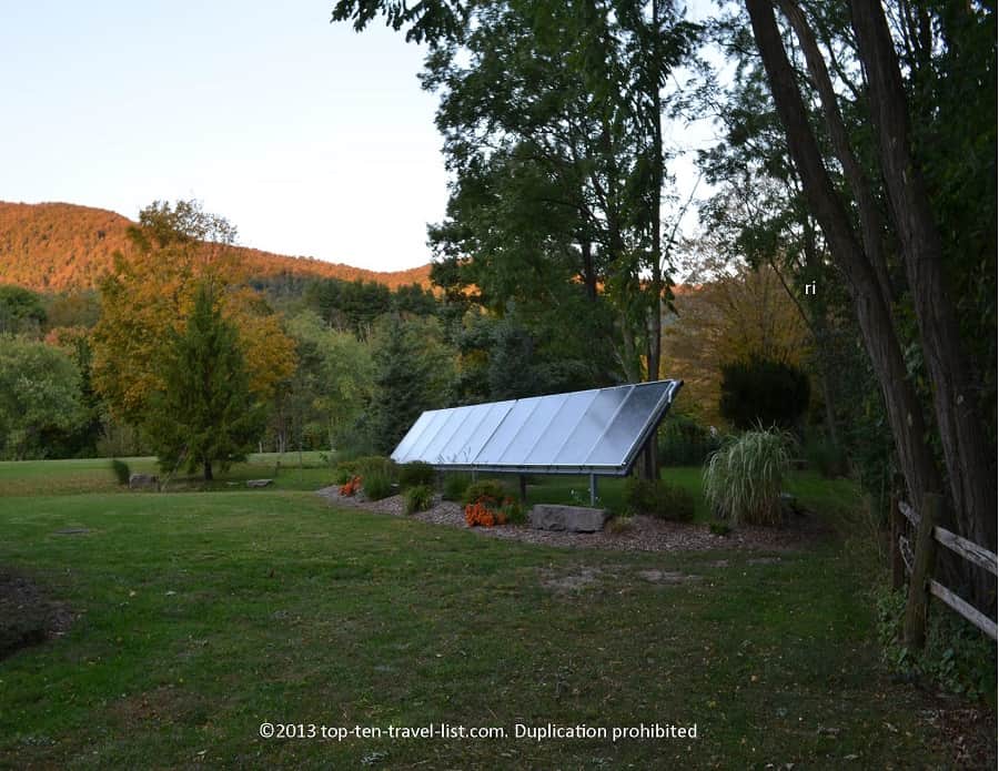 Solar panels at Emerson Resort and Spa