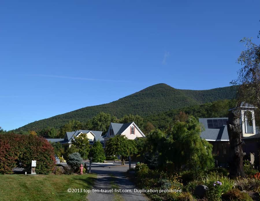 Walking path at the Emerson Spa and Resort in Mt. Tremper, NY