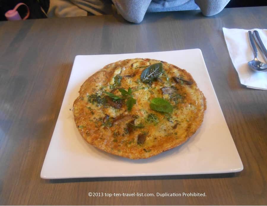 Veggie frittata at Nick's on Broadway in Providence
