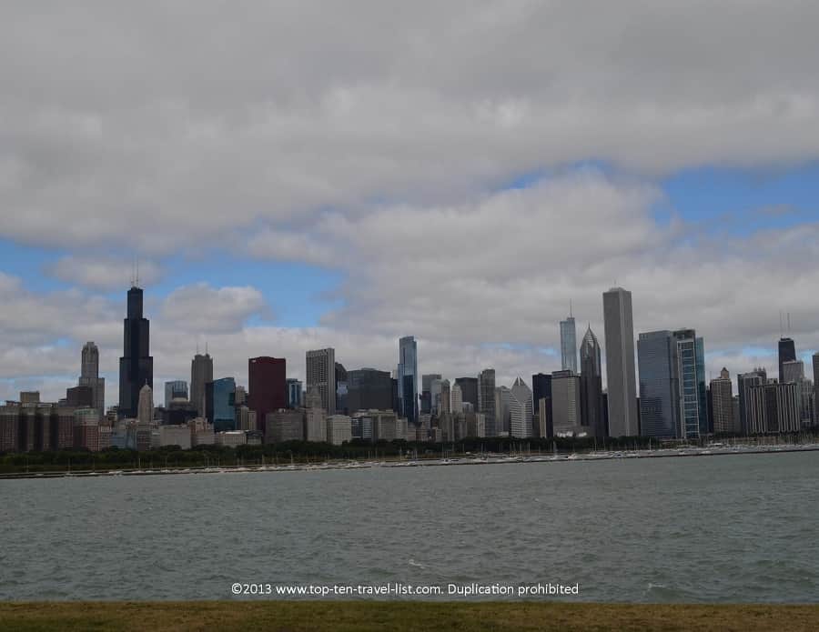 Chicago skyline views from the Adler Planetarium