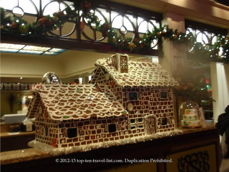 Gingerbread display at Harveys Reno