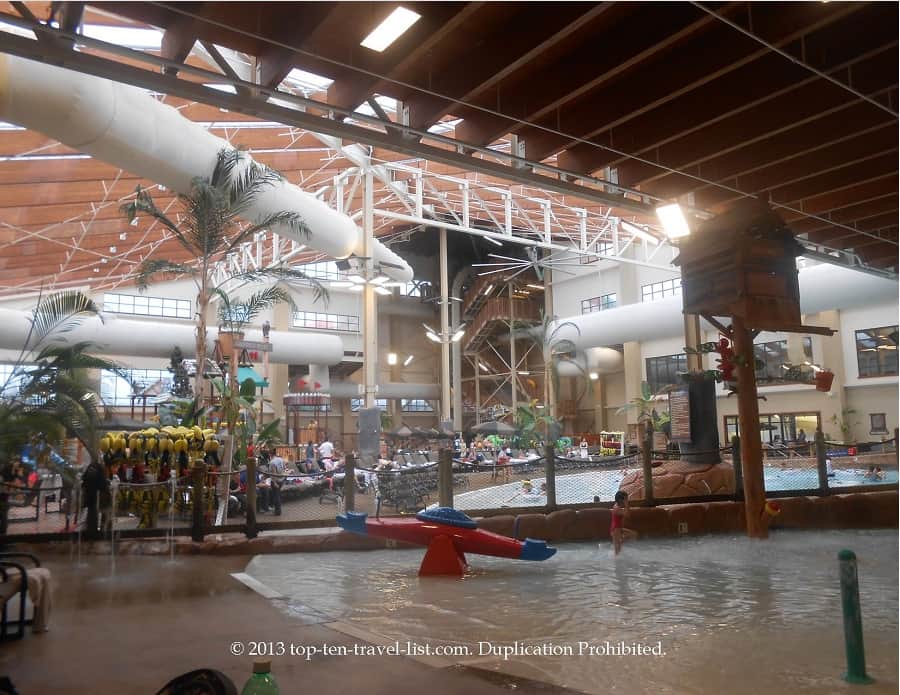 Indoor water park in the Smokies