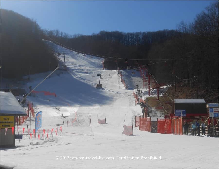 Ski hill at Ober Gatlinburg 