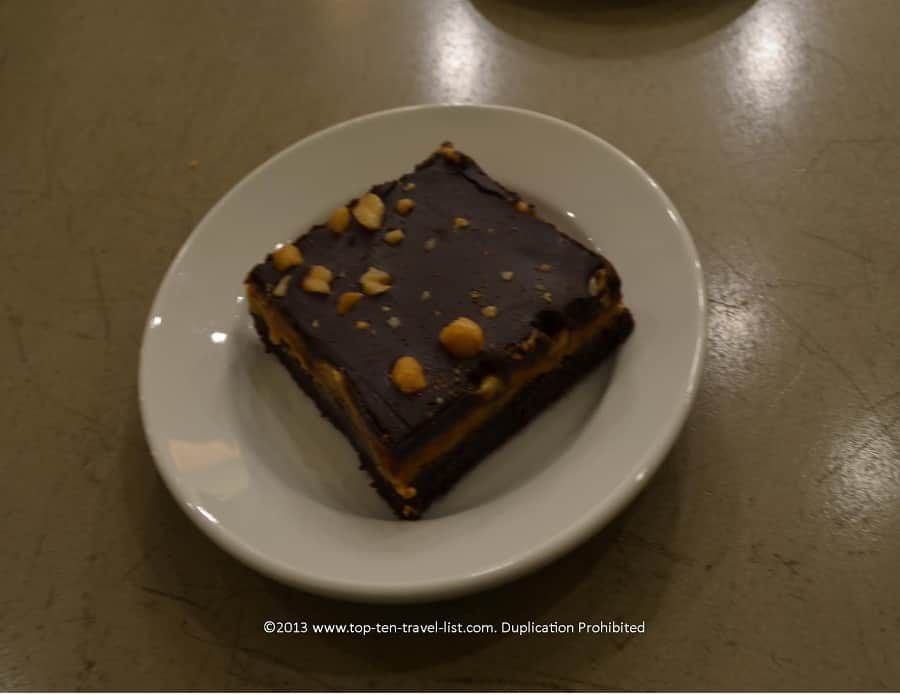 Peanut butter brownie at Wildflour Bakery