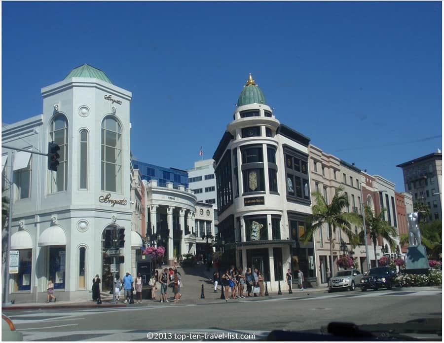 Rodeo Drive shops = Beverly Hills, CA