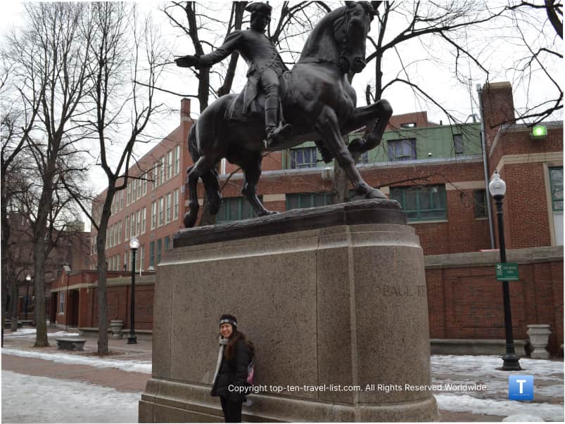 Picture on The Freedom Trail in Boston 