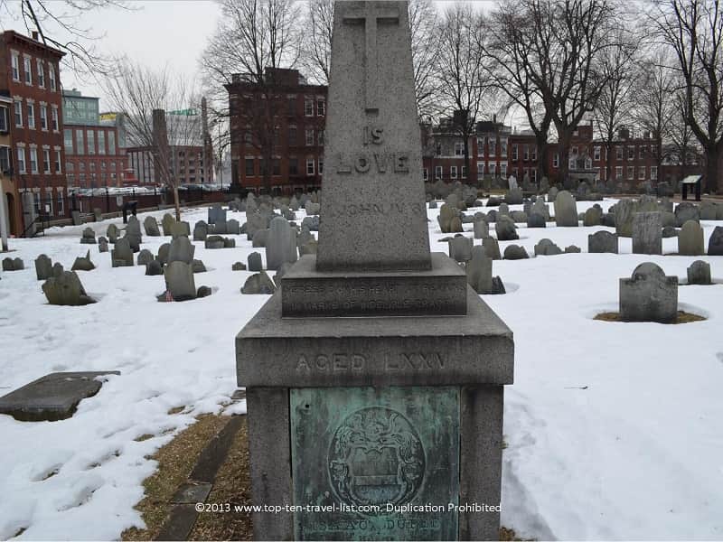 Issac Dupee grave at Copp's Hill Burial Ground - The Freedom Trail