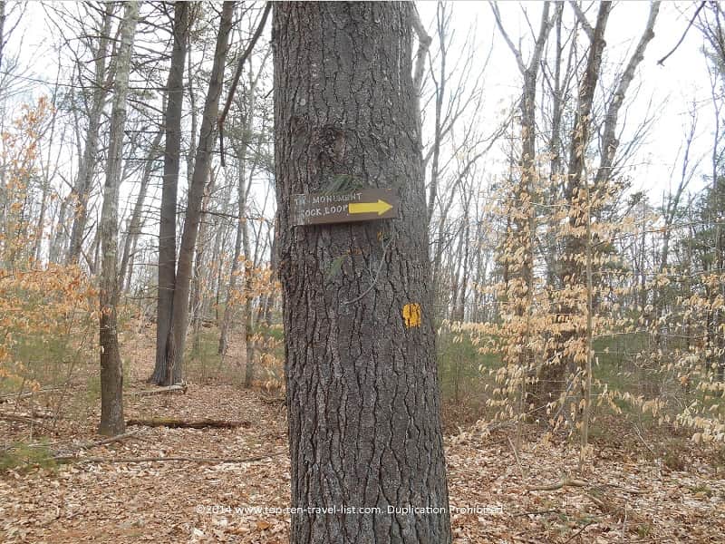 Monument Rock Loop at Caratunk Wildlife Refuge in Seekonk