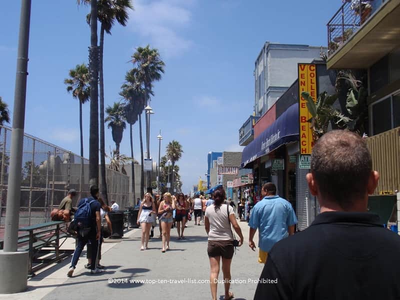 Venice Beach, CA shops and restaurants 