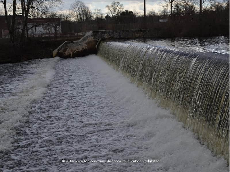 Waterfall at Gertrude M. Boyden Wildlife Refuge in Taunton