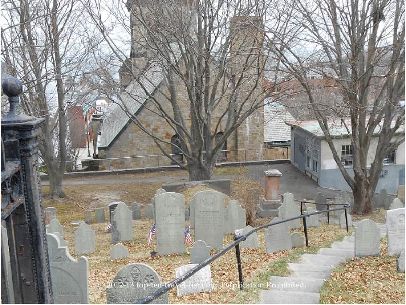 Burial Hill in Plymouth, Massachusetts 