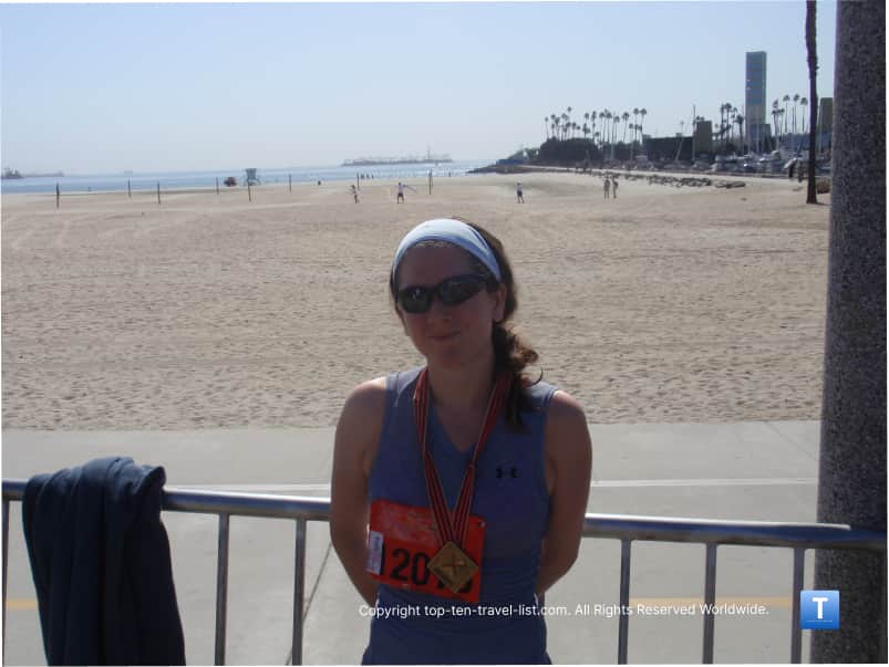 Beach scenery in Long Beach