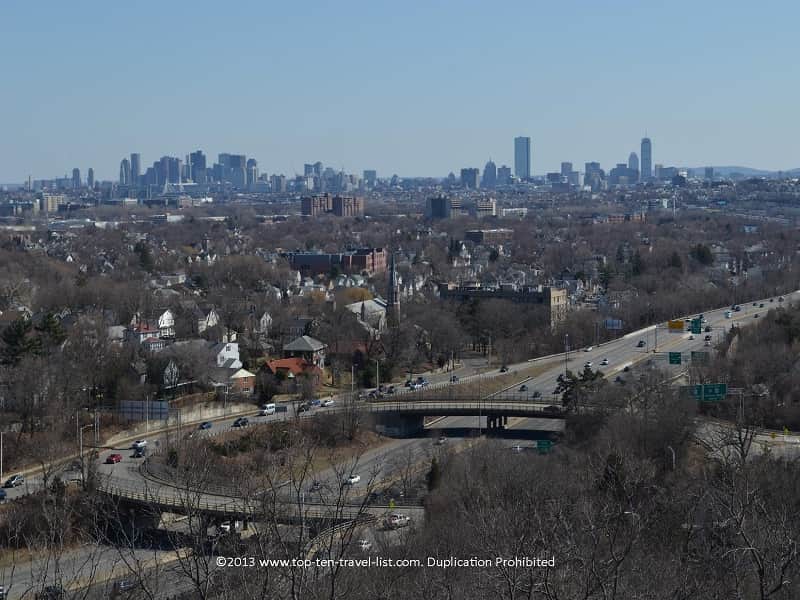 Boston skyline views at Middlesex Fells Reservation 